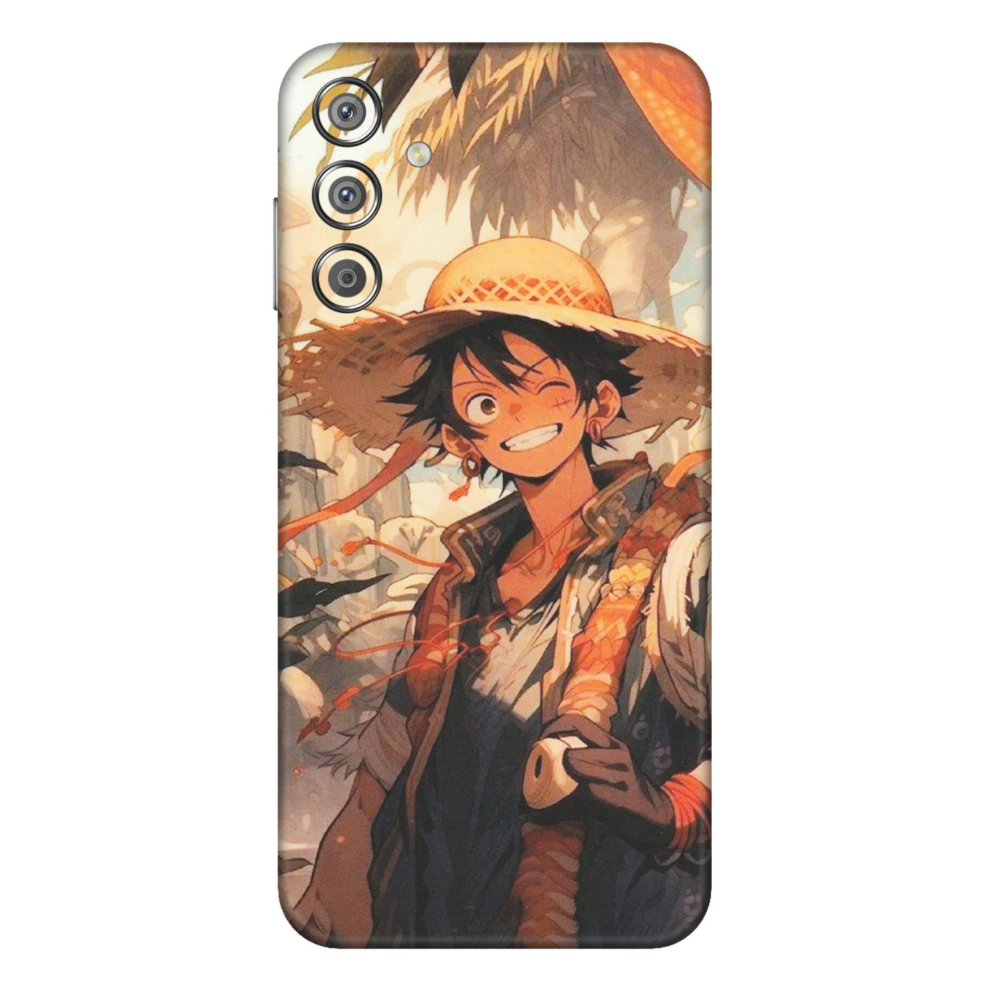 Samsung M/F/Note/Flip and C Phone Skins (All Models) - Anime Character Smile - Matte Finish (M-33) Samsung Galaxy F15 (5G)