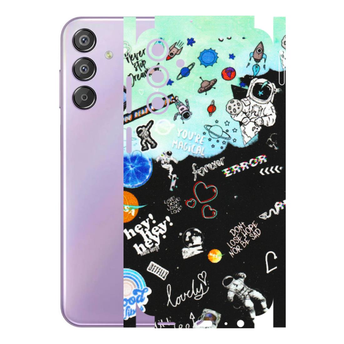 Samsung M/F/Note/Flip and C Phone Skins (All Models) - Living In A Space Dream - Matte Finish (M-46) Samsung Galaxy F15 (5G)