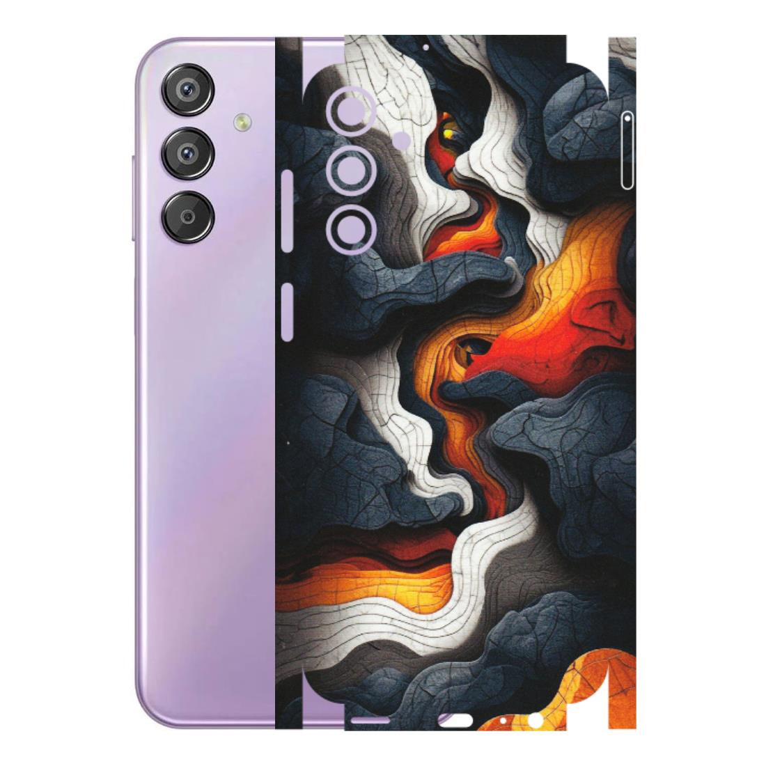 Samsung M/F/Note/Flip and C Phone Skins (All Models) - Abstract Volcanic Layers - Matte Finish (M-52) Samsung Galaxy F15 (5G)