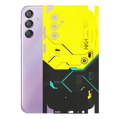 Samsung M/F/Note/Flip and C Phone Skins (All Models) - Black Yellow Technica - Matte Finish (M-53) Samsung Galaxy F15 (5G)