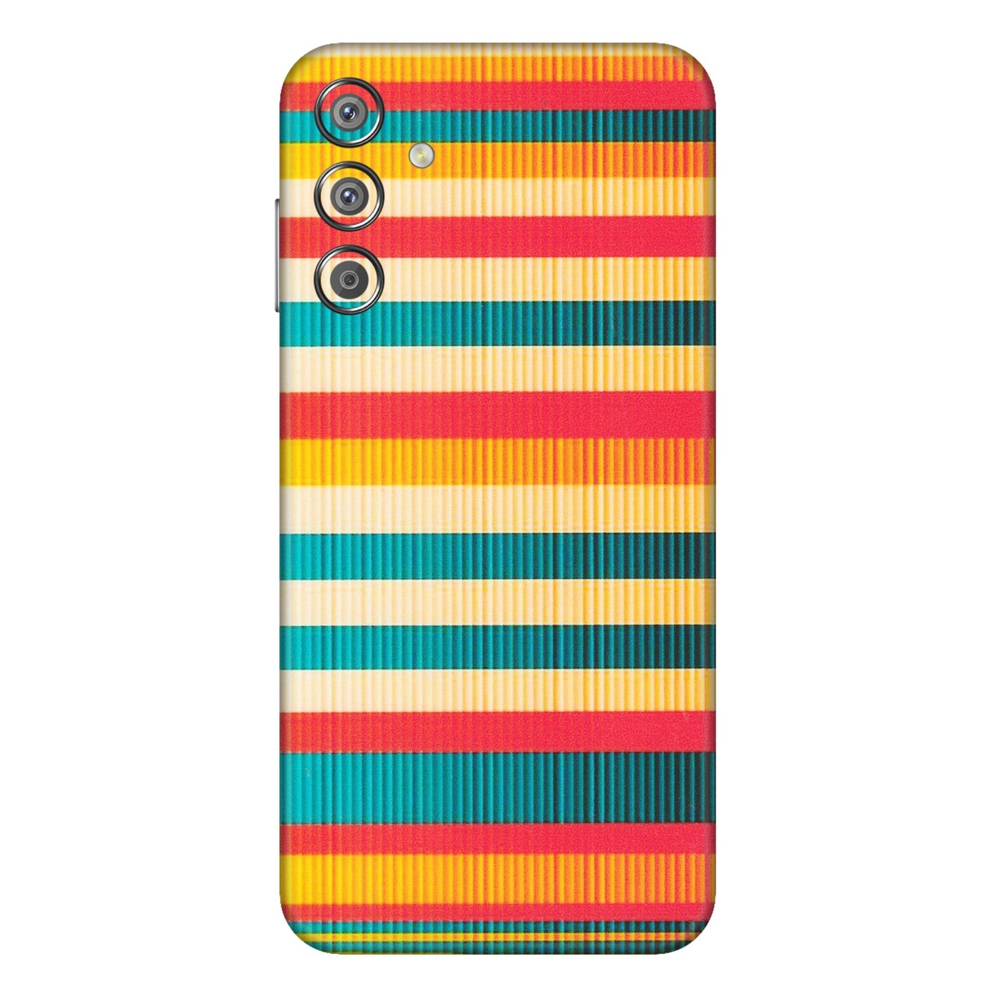 Samsung M/F/Note/Flip and C Phone Skins (All Models) - Colourful Stripes Soothing Effect - Matte Finish (M-86) Samsung Galaxy F15 (5G)
