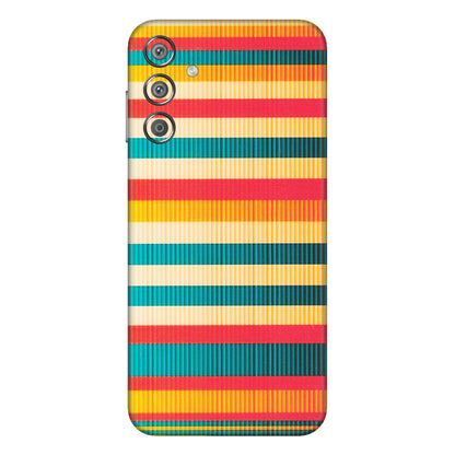 Samsung M/F/Note/Flip and C Phone Skins (All Models) - Colourful Stripes Soothing Effect - Matte Finish (M-86) Samsung Galaxy F15 (5G)