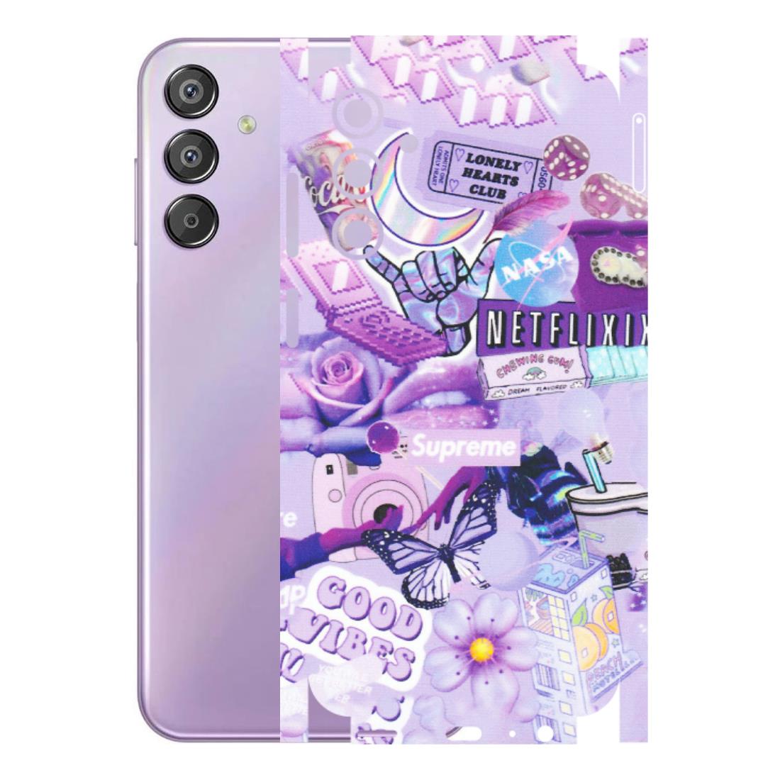 Samsung M/F/Note/Flip and C Phone Skins (All Models) - Supreme Purple Magic - Matte Finish (M-88) Samsung Galaxy F15 (5G)
