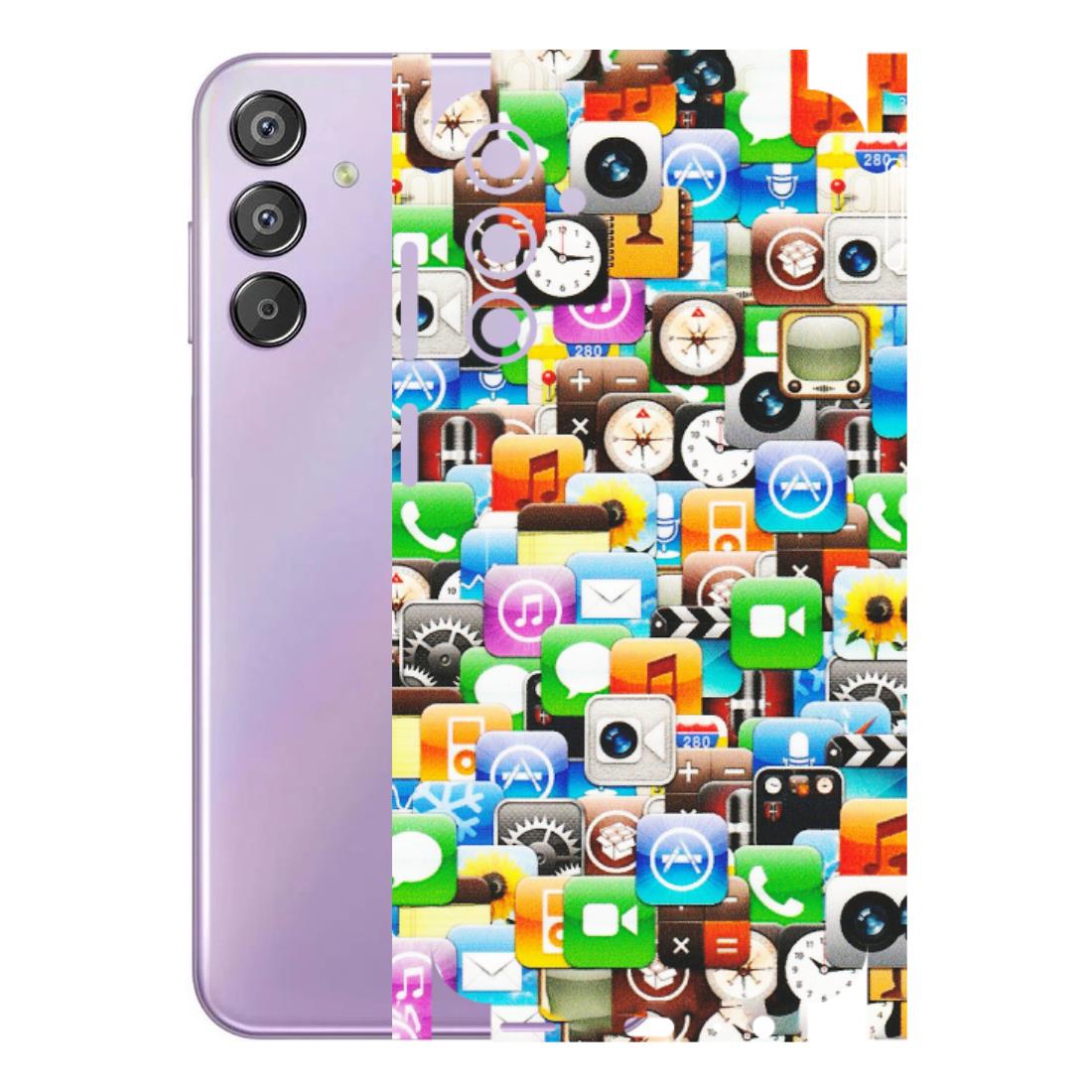 Samsung M/F/Note/Flip and C Phone Skins (All Models) - All Apple Icons - Matte Finish (M-93) Samsung Galaxy F15 (5G)