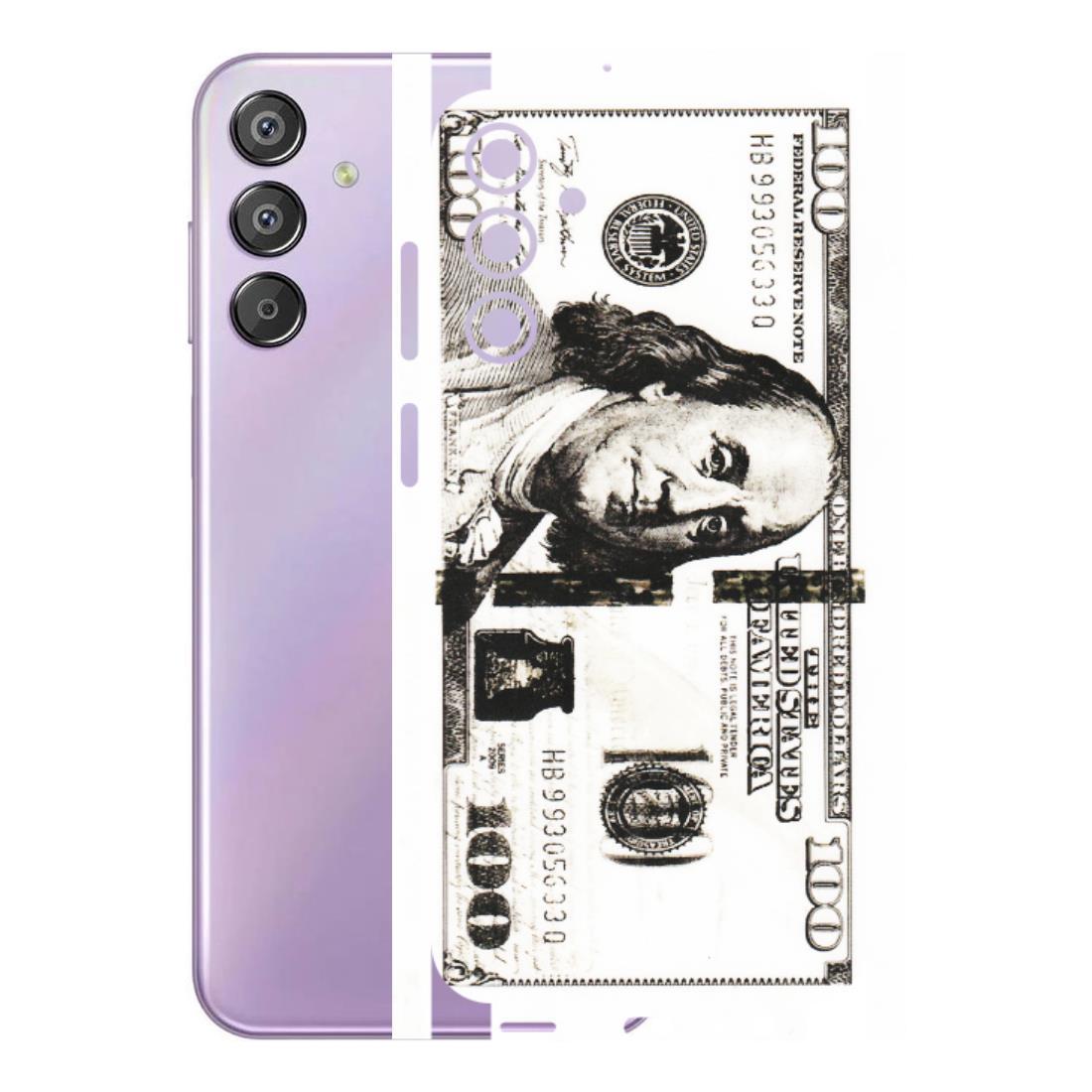 Samsung M/F/Note/Flip and C Phone Skins (All Models) - 100 Dollar Currency - Transparent Finish (T-01) Samsung Galaxy F15 (5G)