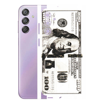 Samsung M/F/Note/Flip and C Phone Skins (All Models) - 100 Dollar Currency - Transparent Finish (T-01) Samsung Galaxy F15 (5G)