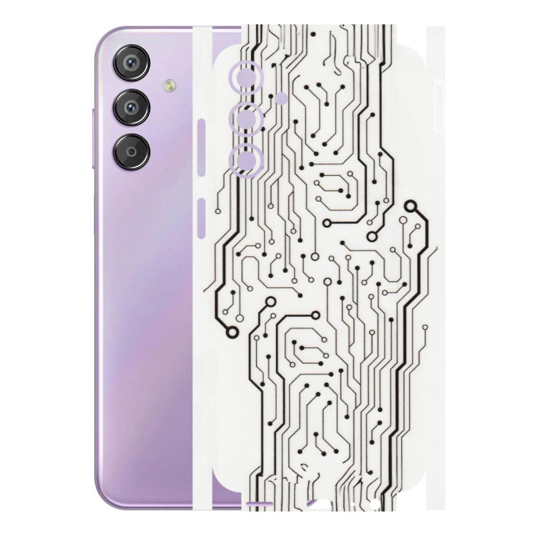 Samsung M/F/Note/Flip and C Phone Skins (All Models) - Tech Circuits - Transparent Finish (T-03) Samsung Galaxy F15 (5G)