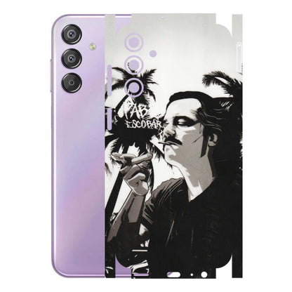 Samsung M/F/Note/Flip and C Phone Skins (All Models) - Pab Escobar - Transparent Finish (T-05) Samsung Galaxy F15 (5G)