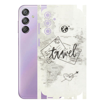 Samsung M/F/Note/Flip and C Phone Skins (All Models) - Travel Ticket - Transparent Finish (T-06) Samsung Galaxy F15 (5G)