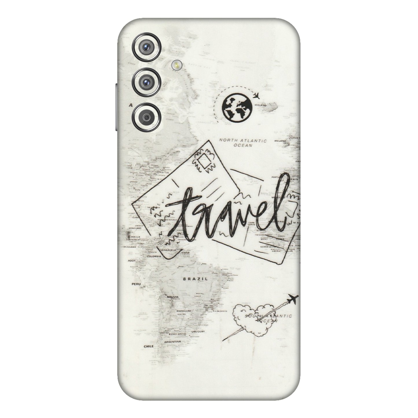 Samsung M/F/Note/Flip and C Phone Skins (All Models) - Travel Ticket - Transparent Finish (T-06) Samsung Galaxy F15 (5G)