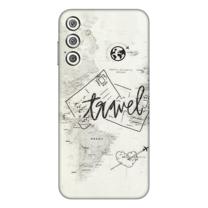 Samsung M/F/Note/Flip and C Phone Skins (All Models) - Travel Ticket - Transparent Finish (T-06) Samsung Galaxy F15 (5G)