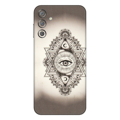 Samsung M/F/Note/Flip and C Phone Skins (All Models) - Illuminati Great Eye - Transparent Finish (T-14) Samsung Galaxy F15 (5G)