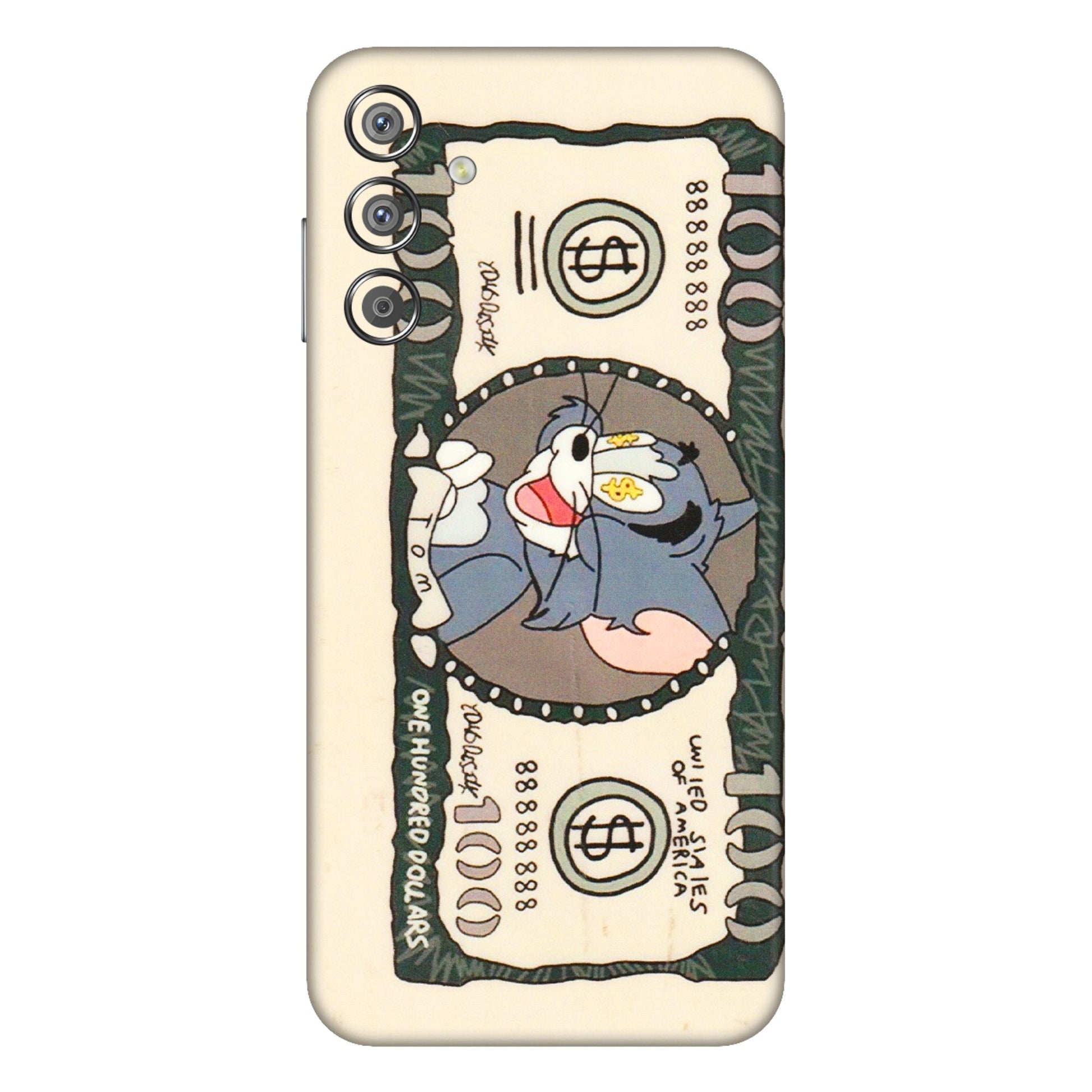 Samsung M/F/Note/Flip and C Phone Skins (All Models) - One Hundred Dollar Tom - Transparent Finish (T-16) Samsung Galaxy F15 (5G)