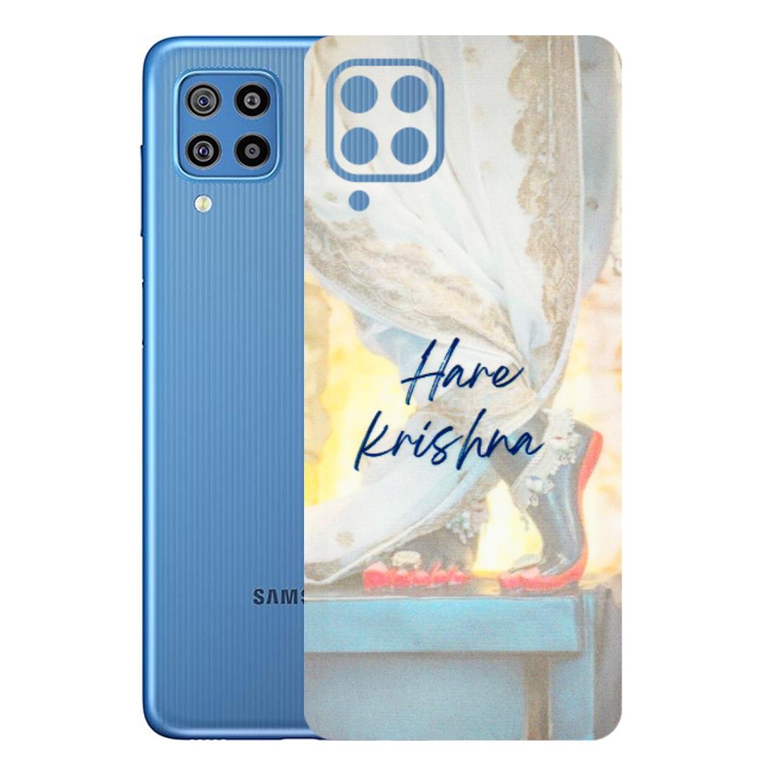 Samsung M/F/Note/Flip and C Phone Skins (All Models) - Hare Krishna - 3D Embossed Finish (L-03) Samsung Galaxy F22
