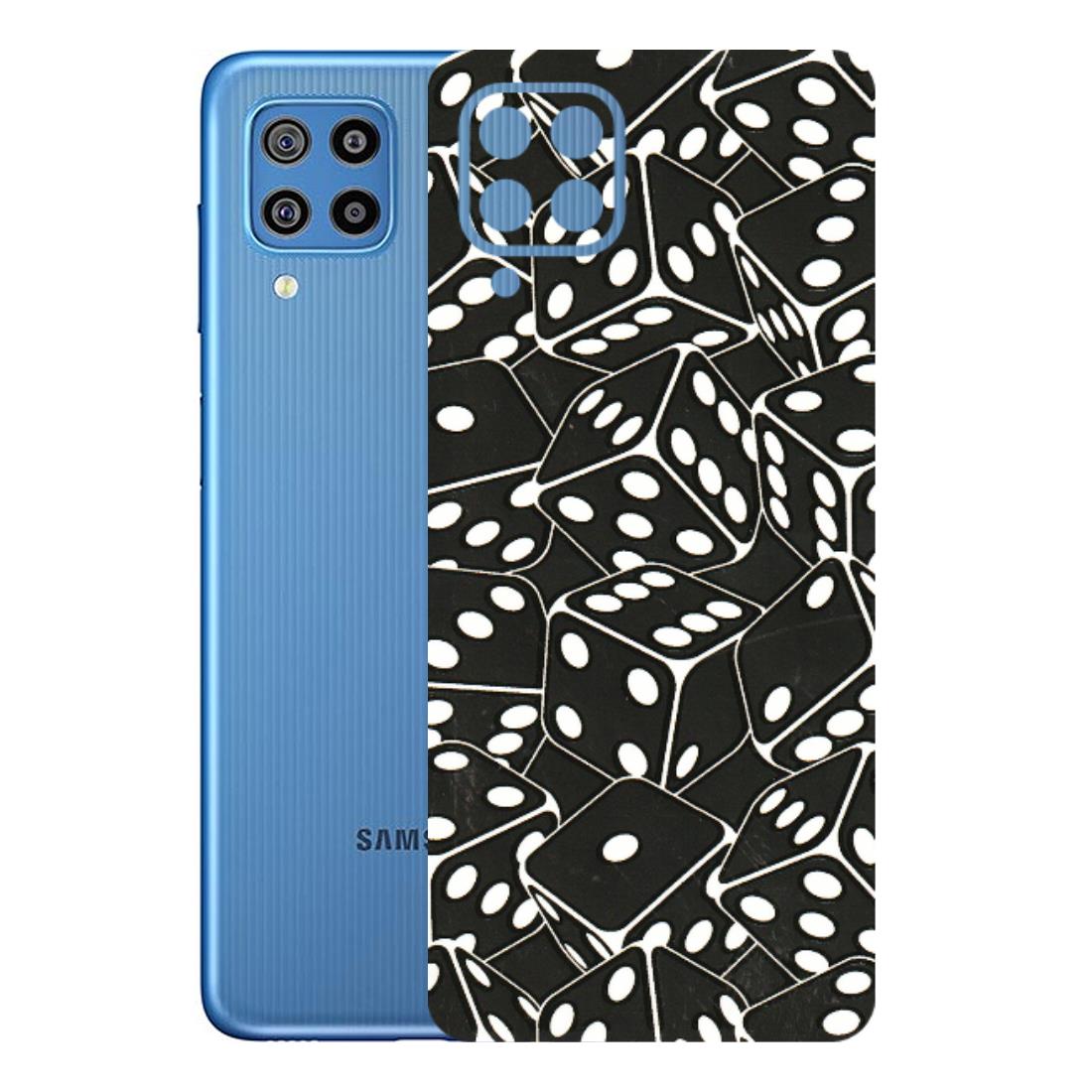 Samsung M/F/Note/Flip and C Phone Skins (All Models) - Big Black Dices - 3D Embossed Finish (L-106) Samsung Galaxy F22