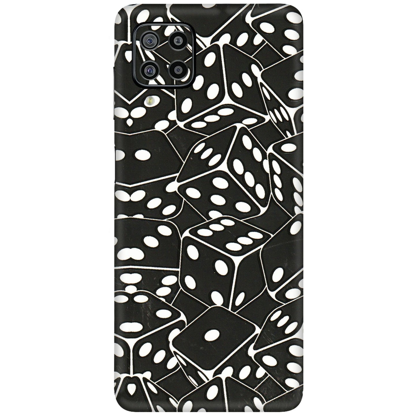 Samsung M/F/Note/Flip and C Phone Skins (All Models) - Big Black Dices - 3D Embossed Finish (L-106) Samsung Galaxy F22