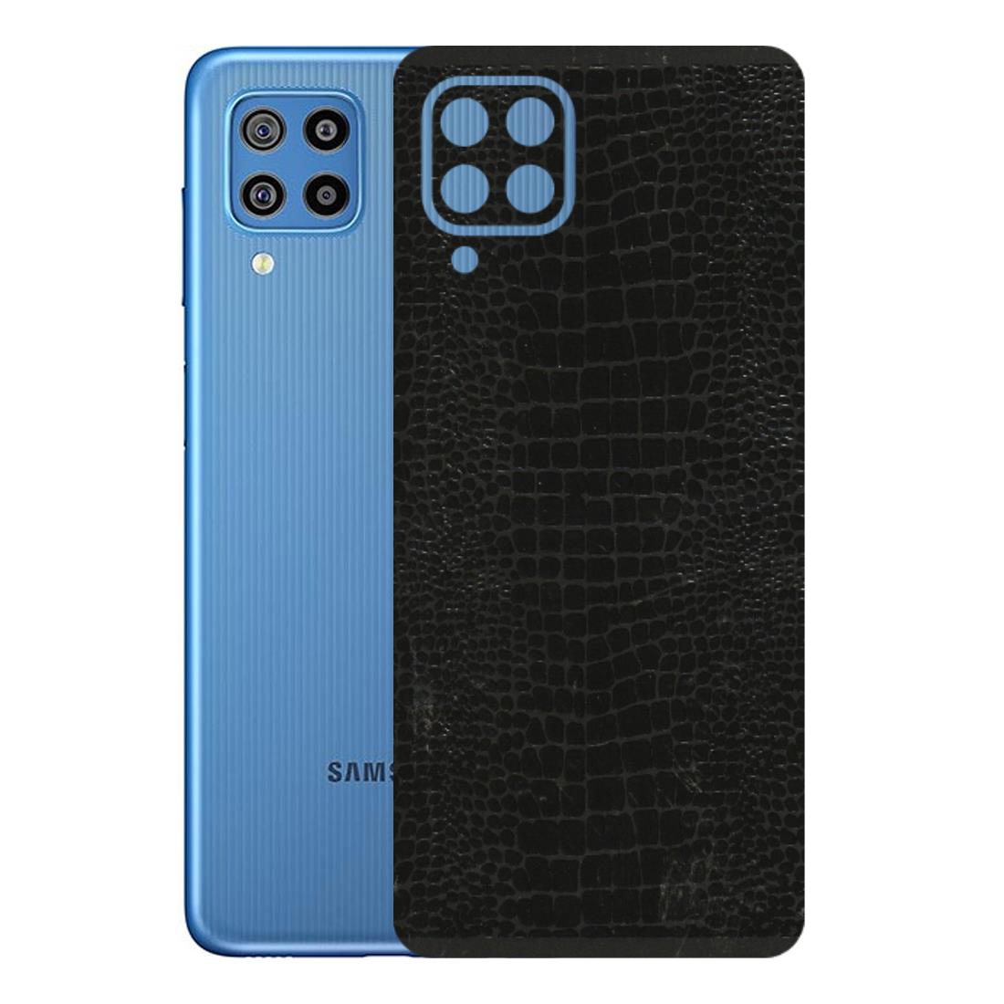 Samsung M/F/Note/Flip and C Phone Skins (All Models) - Snake Leather Black - 3D Embossed Finish (L-107) Samsung Galaxy F22