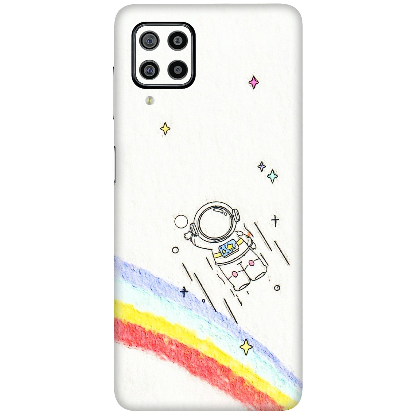 Samsung M/F/Note/Flip and C Phone Skins (All Models) - Milkyway Astronaut - 3D Embossed Finish (L-110) Samsung Galaxy F22