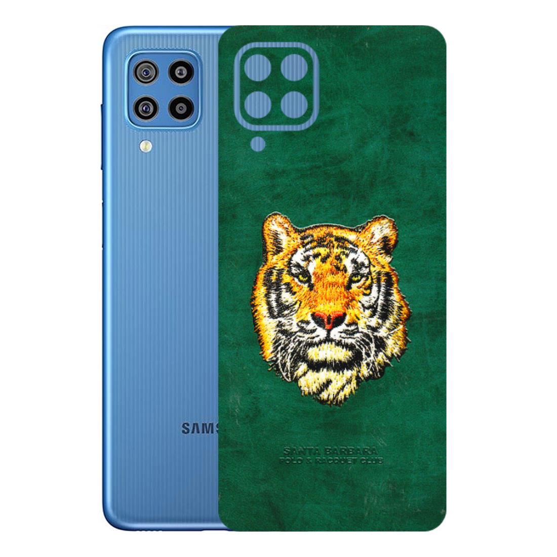 Samsung M/F/Note/Flip and C Phone Skins (All Models) - Leather Feel Tiger - 3D Embossed Finish (L-111) Samsung Galaxy F22