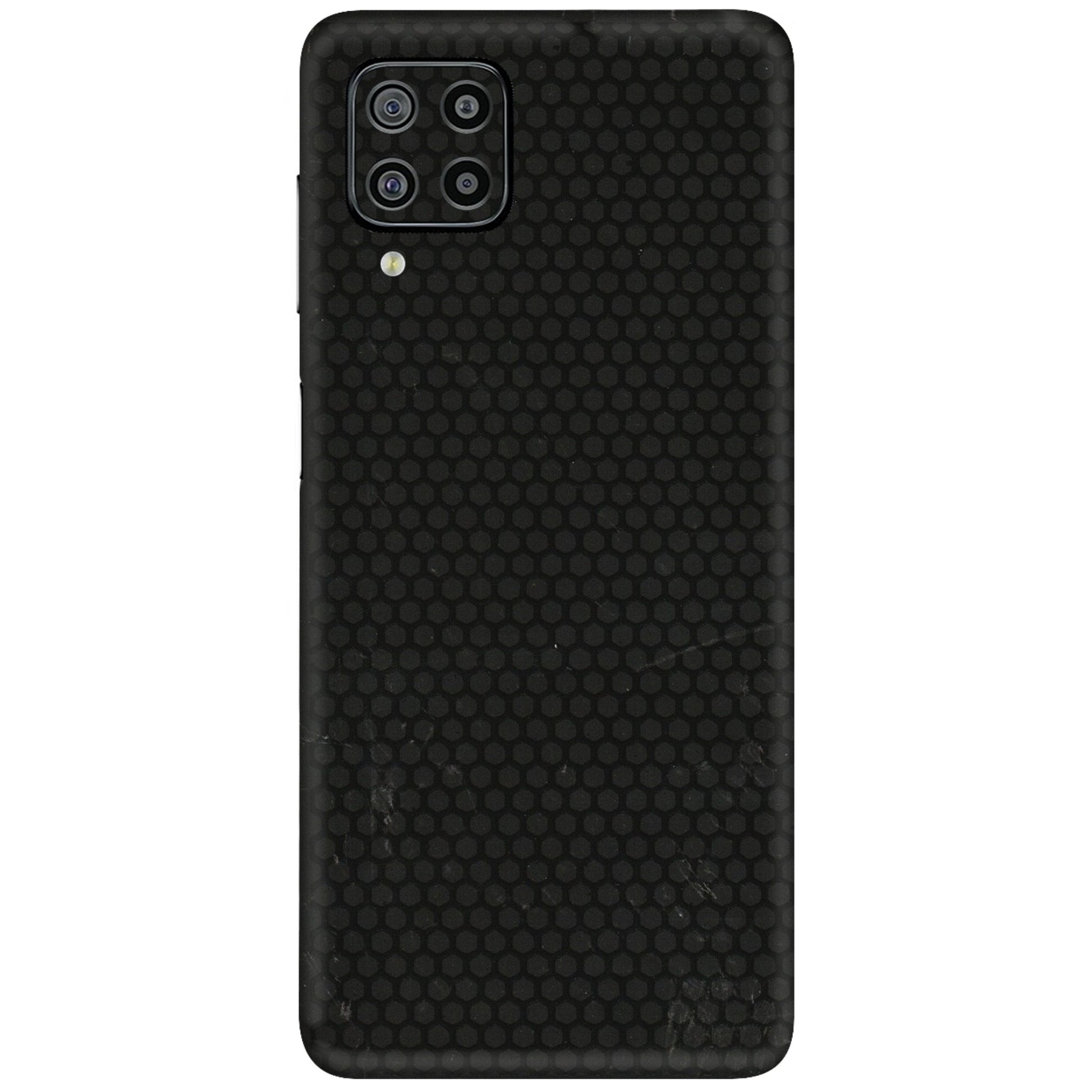 Samsung M/F/Note/Flip and C Phone Skins (All Models) - Black honeycomb - 3D Embossed Finish (L-114) Samsung Galaxy F22