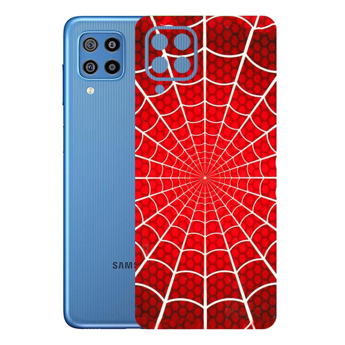 Samsung M/F/Note/Flip and C Phone Skins (All Models) - Classic Spidey Web - 3D Embossed Finish (L-115) Samsung Galaxy F22