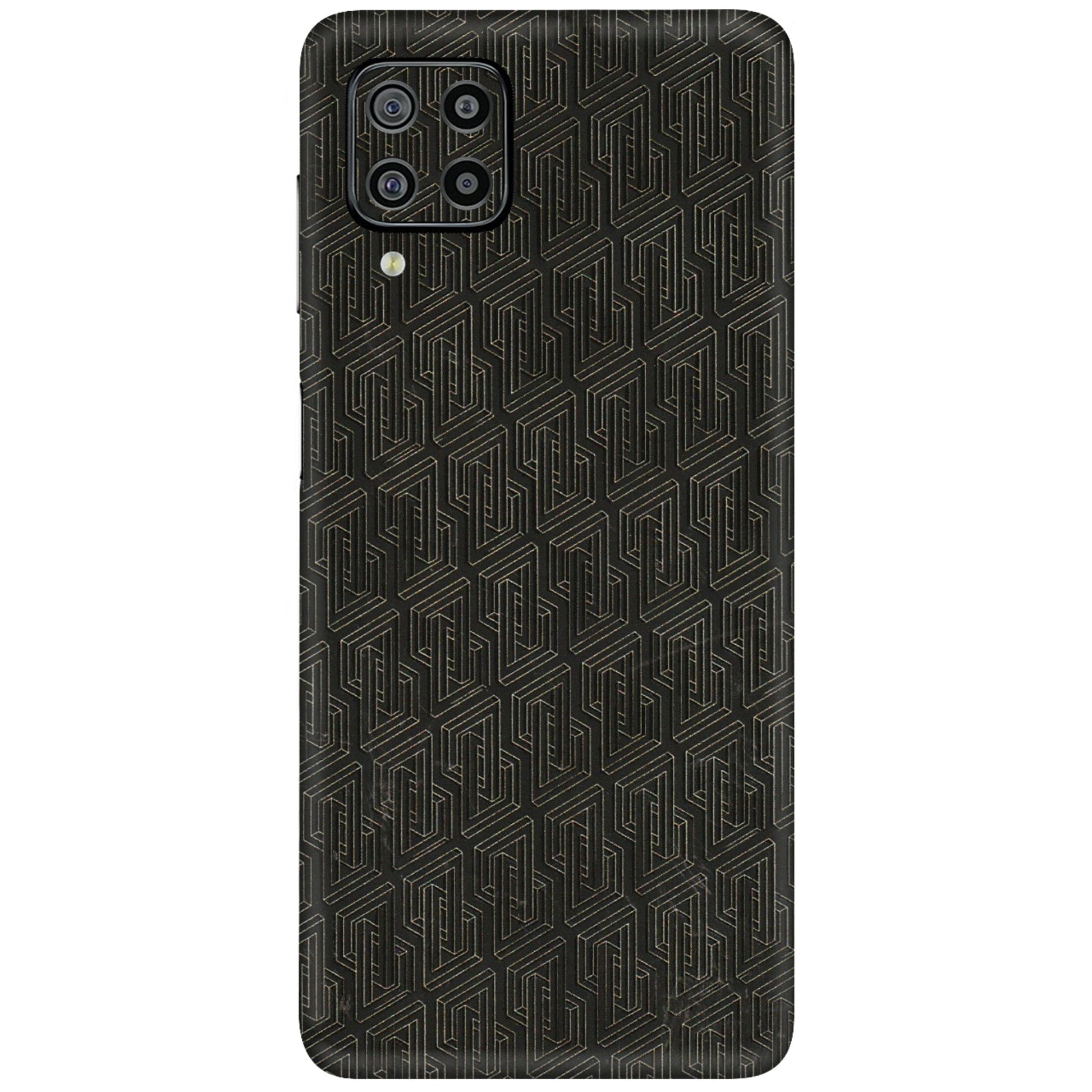 Samsung M/F/Note/Flip and C Phone Skins (All Models) - Black Abstract Pattern - 3D Embossed Finish (L-117) Samsung Galaxy F22