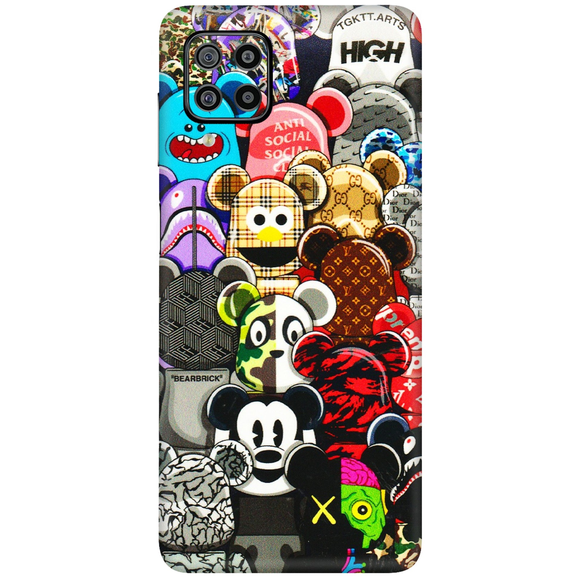 Samsung M/F/Note/Flip and C Phone Skins (All Models) - More Mickey Mouses - 3D Embossed Finish (L-118) Samsung Galaxy F22