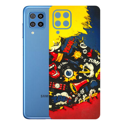 Samsung M/F/Note/Flip and C Phone Skins (All Models) - Pacific Doodle Art - 3D Embossed Finish (L-120) Samsung Galaxy F22