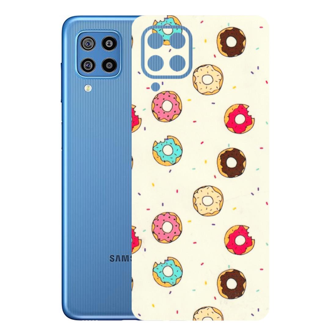 Samsung M/F/Note/Flip and C Phone Skins (All Models) - Mini Donuts Doodle Art - 3D Embossed Finish (L-122) Samsung Galaxy F22