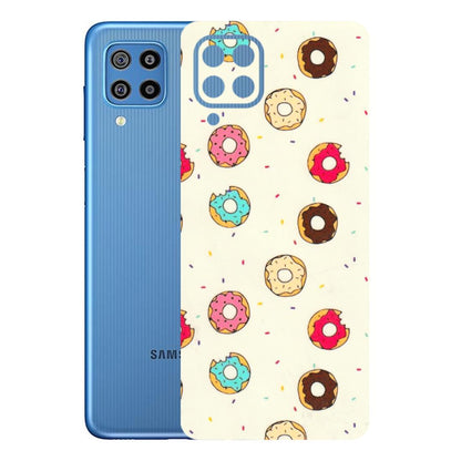 Samsung M/F/Note/Flip and C Phone Skins (All Models) - Mini Donuts Doodle Art - 3D Embossed Finish (L-122) Samsung Galaxy F22