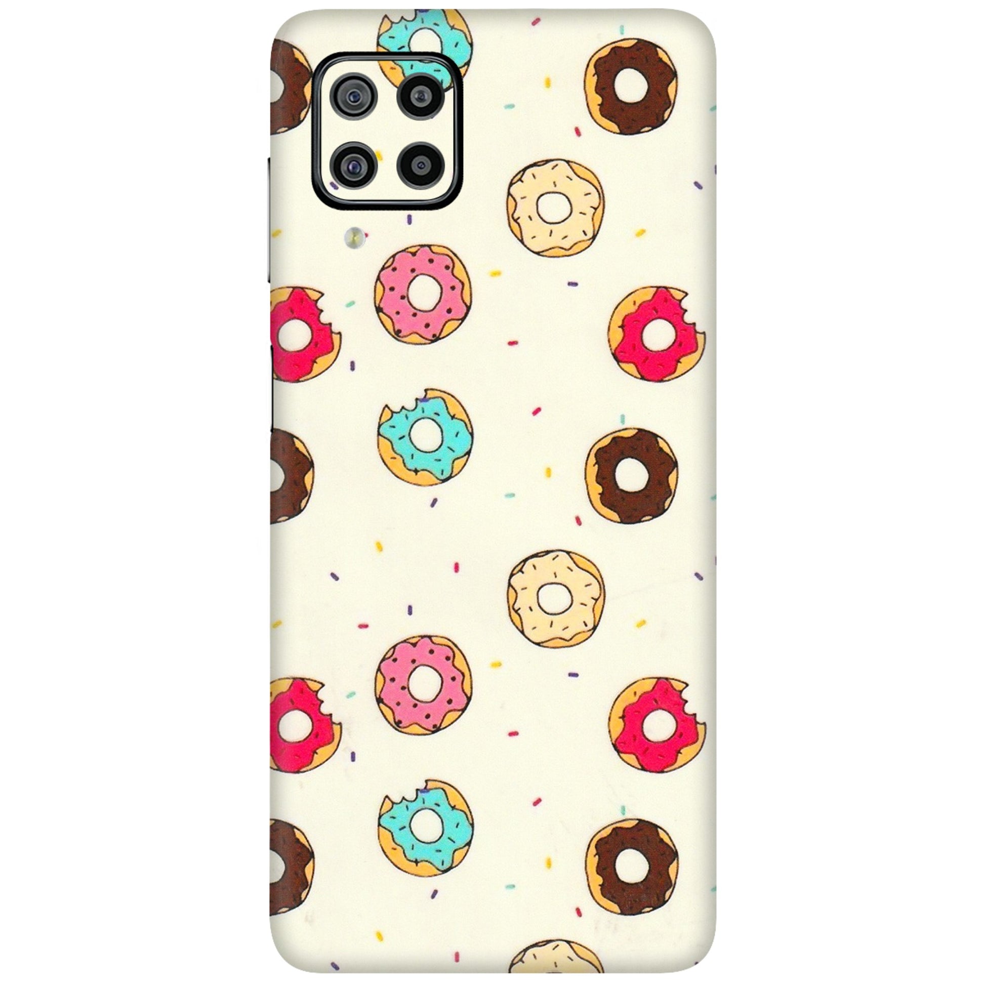 Samsung M/F/Note/Flip and C Phone Skins (All Models) - Mini Donuts Doodle Art - 3D Embossed Finish (L-122) Samsung Galaxy F22