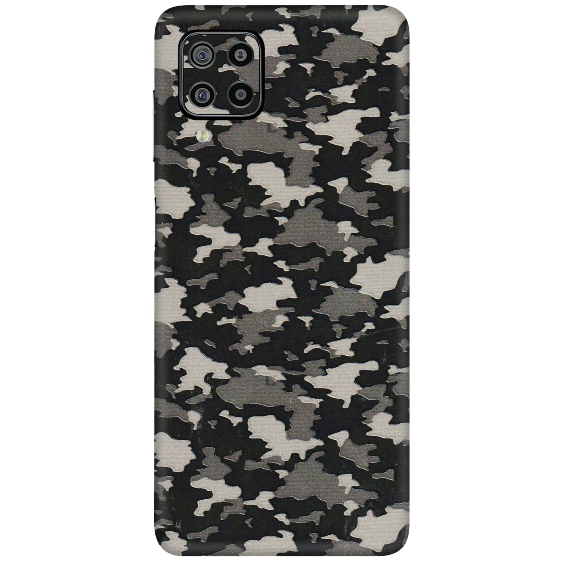 Samsung M/F/Note/Flip and C Phone Skins (All Models) - Black/Grey Camoflaunge - 3D Embossed Finish (L-142) Samsung Galaxy F22