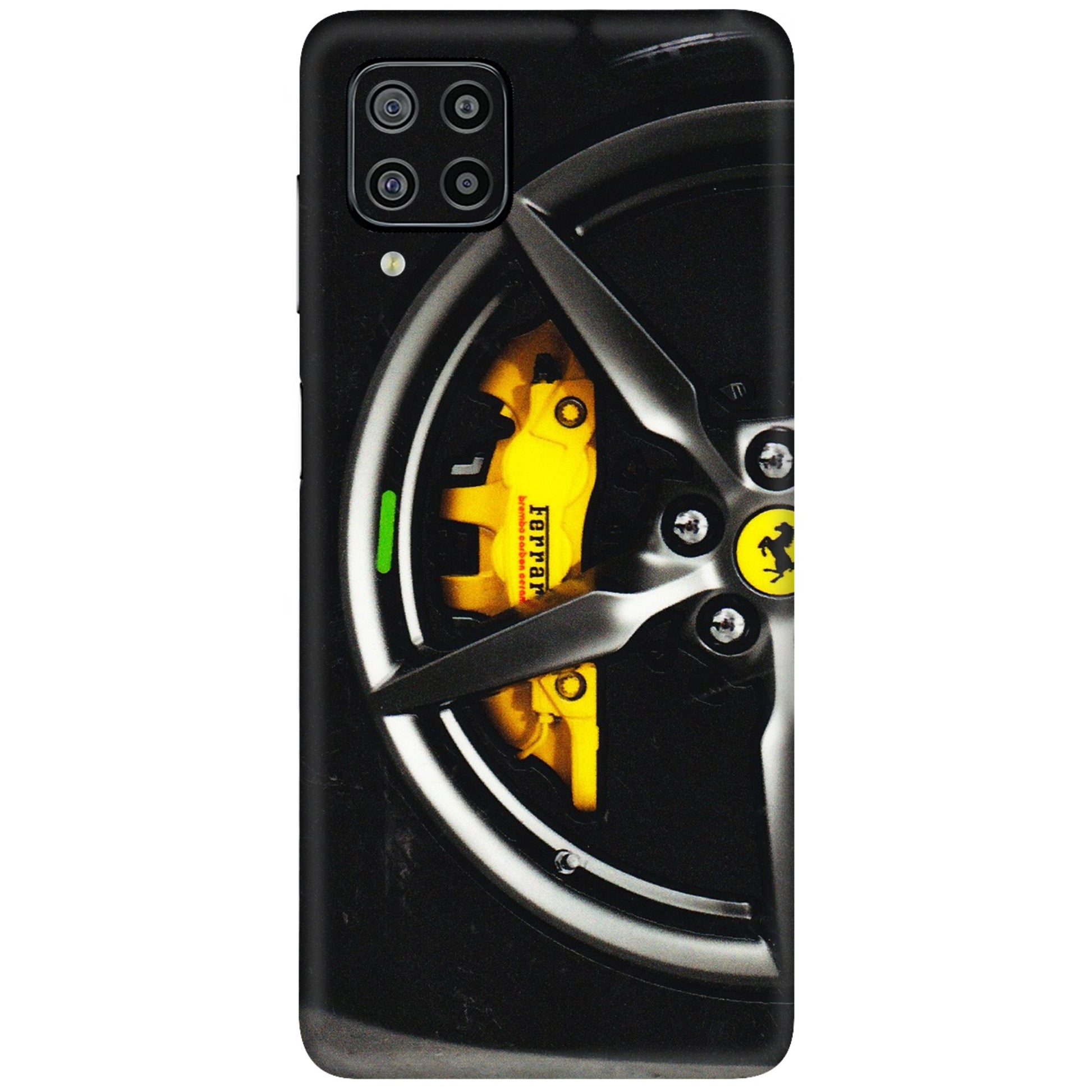 Samsung M/F/Note/Flip and C Phone Skins (All Models) - Ferrari Wheel Alloy - 3D Embossed Finish (L-173) Samsung Galaxy F22