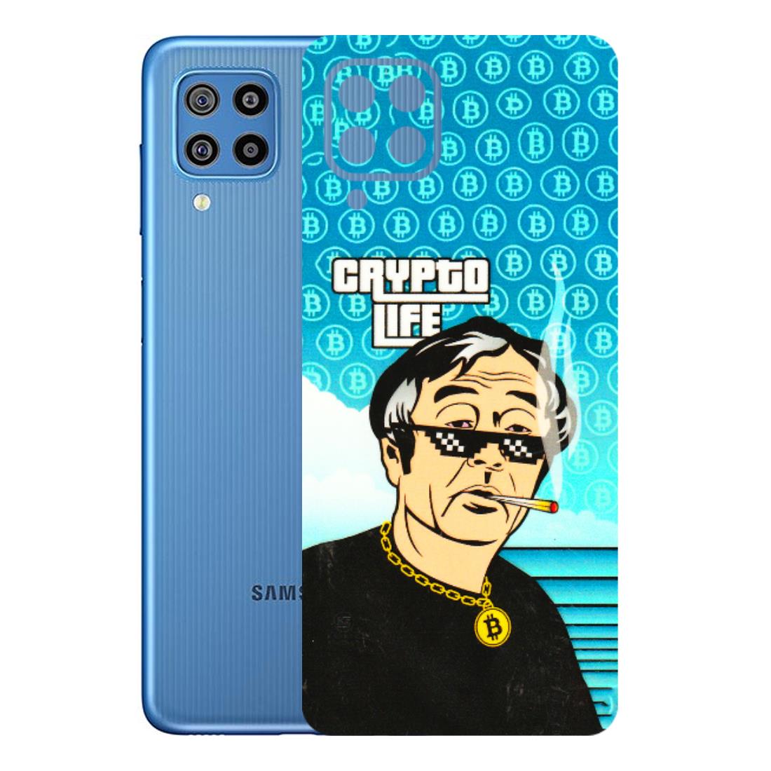 Samsung M/F/Note/Flip and C Phone Skins (All Models) - Crypto Thug Life - 3D Embossed Finish (L-179) Samsung Galaxy F22