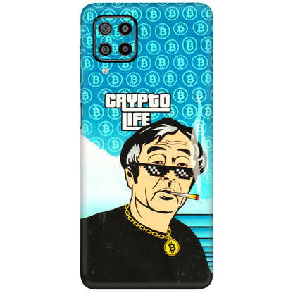 Samsung M/F/Note/Flip and C Phone Skins (All Models) - Crypto Thug Life - 3D Embossed Finish (L-179) Samsung Galaxy F22