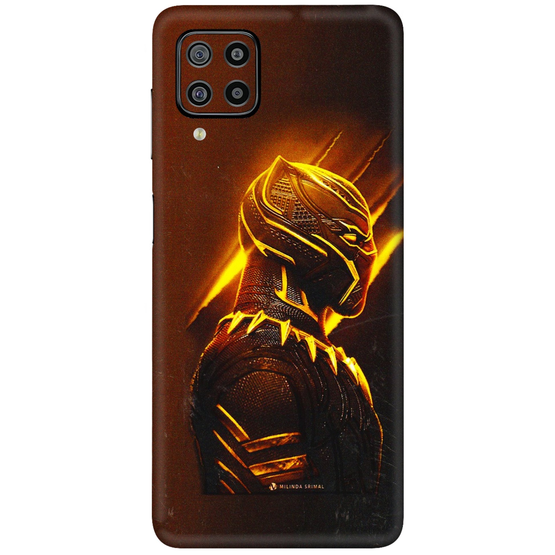 Samsung M/F/Note/Flip and C Phone Skins (All Models) - Gold Black Panther - 3D Embossed Finish (L-181) Samsung Galaxy F22