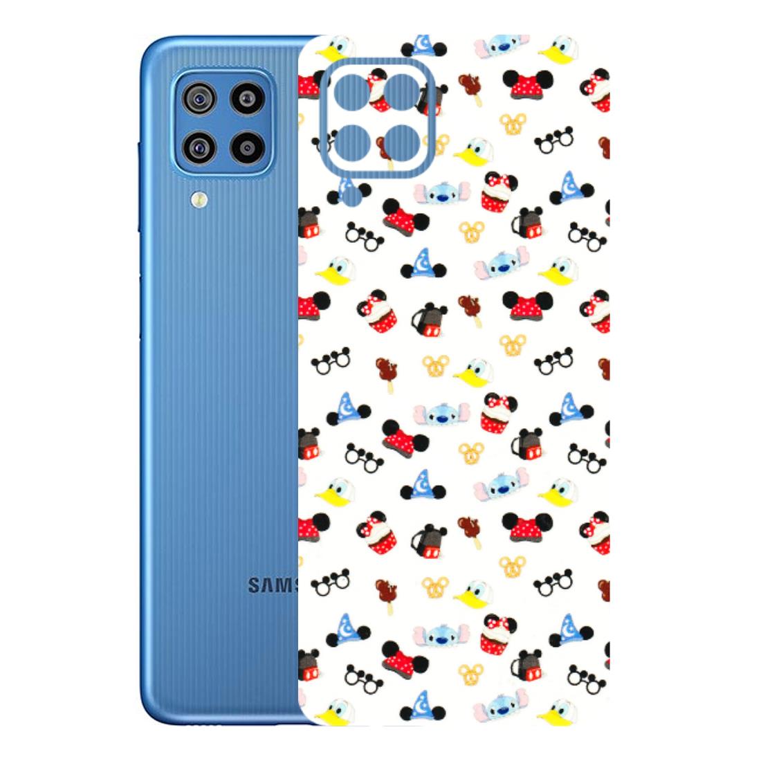 Samsung M/F/Note/Flip and C Phone Skins (All Models) - Minnie Mouse & Donald Doodles s - 3D Embossed Finish (L-194) Samsung Galaxy F22