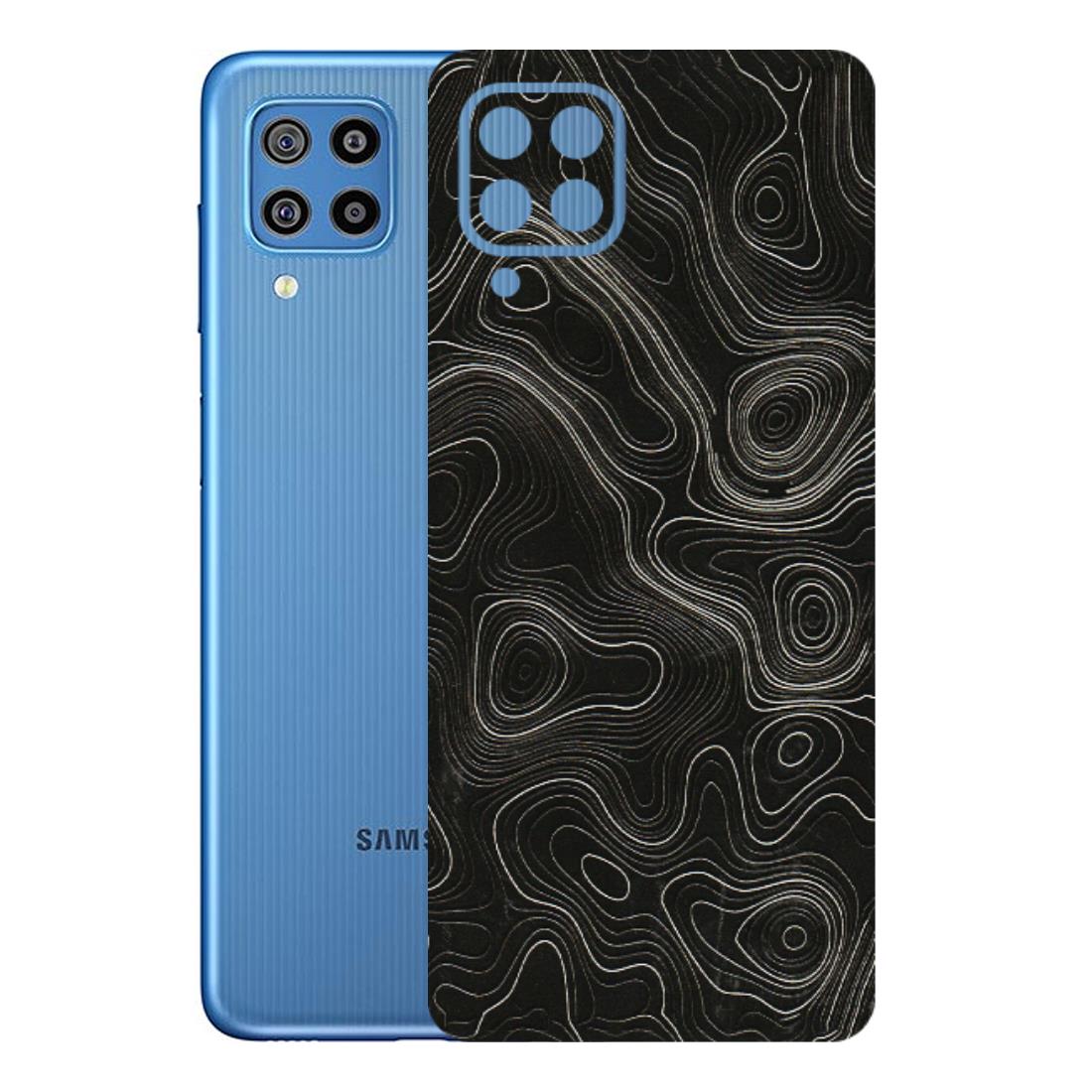 Samsung M/F/Note/Flip and C Phone Skins (All Models) - Black Swirl - 3D Embossed Finish (L-196) Samsung Galaxy F22