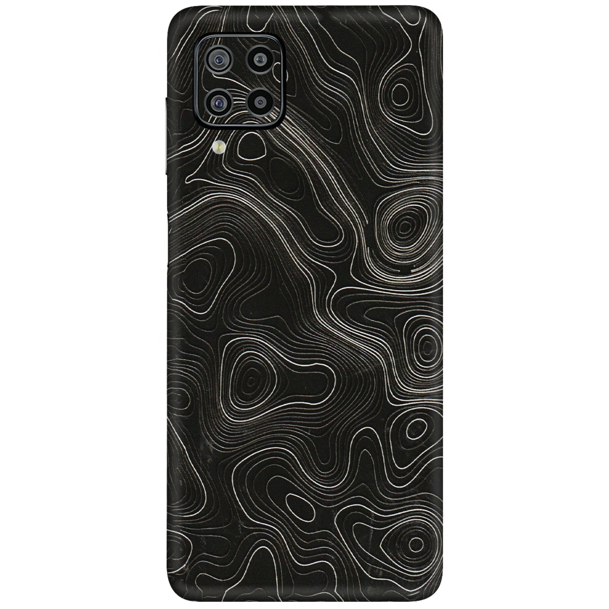 Samsung M/F/Note/Flip and C Phone Skins (All Models) - Black Swirl - 3D Embossed Finish (L-196) Samsung Galaxy F22