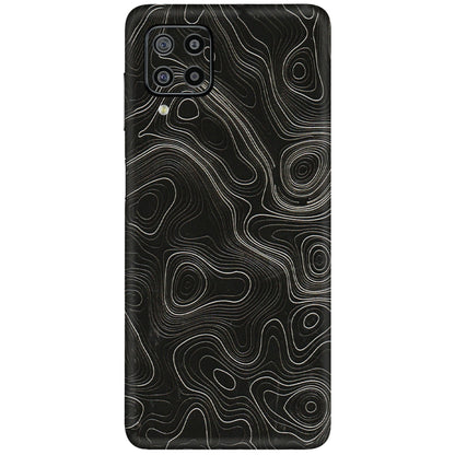 Samsung M/F/Note/Flip and C Phone Skins (All Models) - Black Swirl - 3D Embossed Finish (L-196) Samsung Galaxy F22