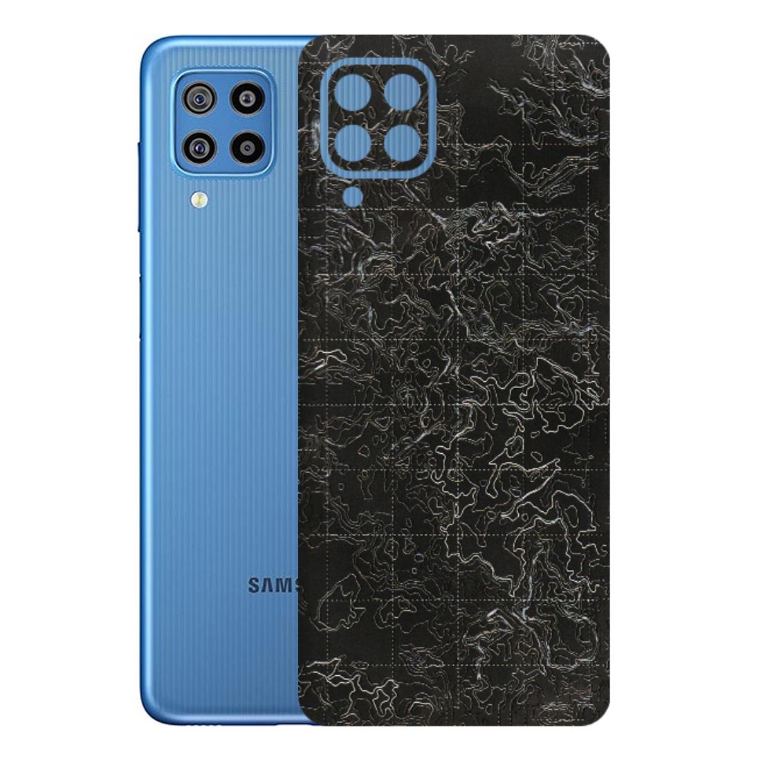 Samsung M/F/Note/Flip and C Phone Skins (All Models) - Black map Texture - 3D Embossed Finish (L-201) Samsung Galaxy F22