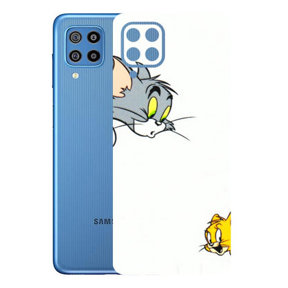 Samsung M/F/Note/Flip and C Phone Skins (All Models) - Cute Tom And Jerry - 3D Embossed Finish (L-220) Samsung Galaxy F22