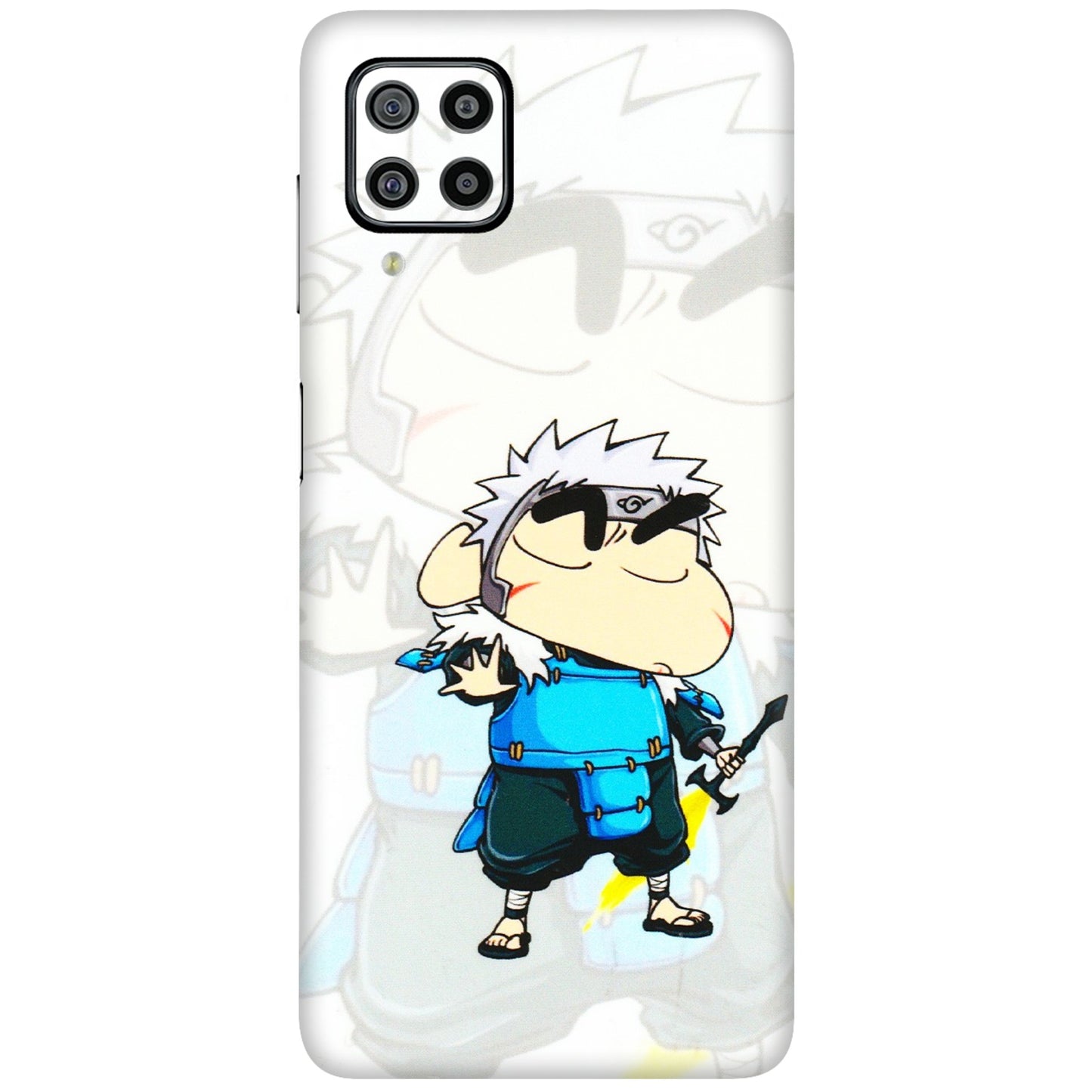 Samsung M/F/Note/Flip and C Phone Skins (All Models) - Angry Young Shinchan - 3D Embossed Finish (L-226) Samsung Galaxy F22