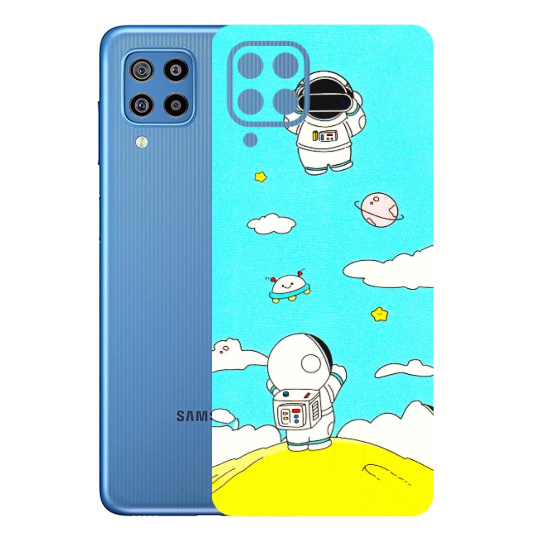 Samsung M/F/Note/Flip and C Phone Skins (All Models) - Blue Skies Astro Float - 3D Embossed Finish (L-230) Samsung Galaxy F22