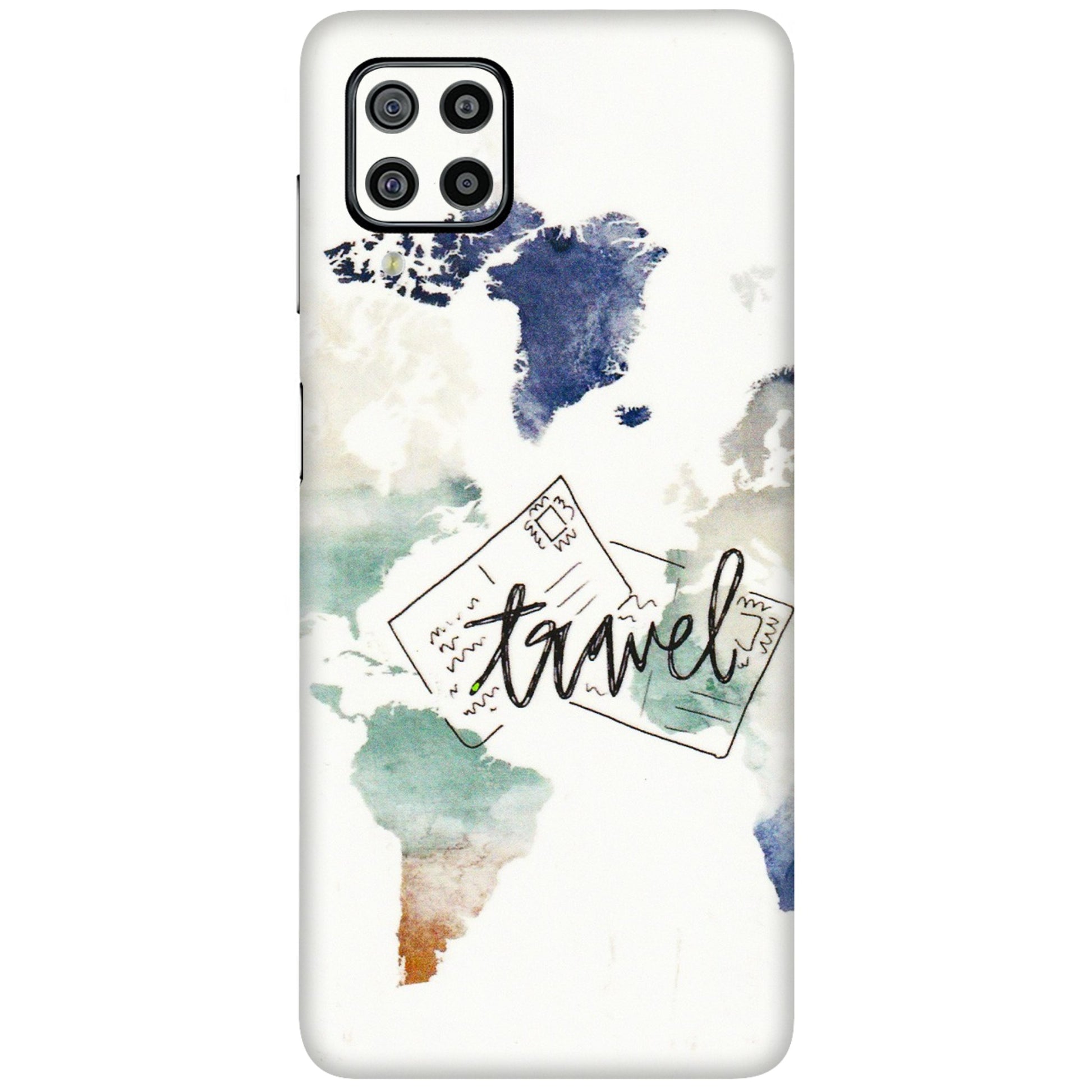 Samsung M/F/Note/Flip and C Phone Skins (All Models) - Travel The World - 3D Embossed Finish (L-232) Samsung Galaxy F22