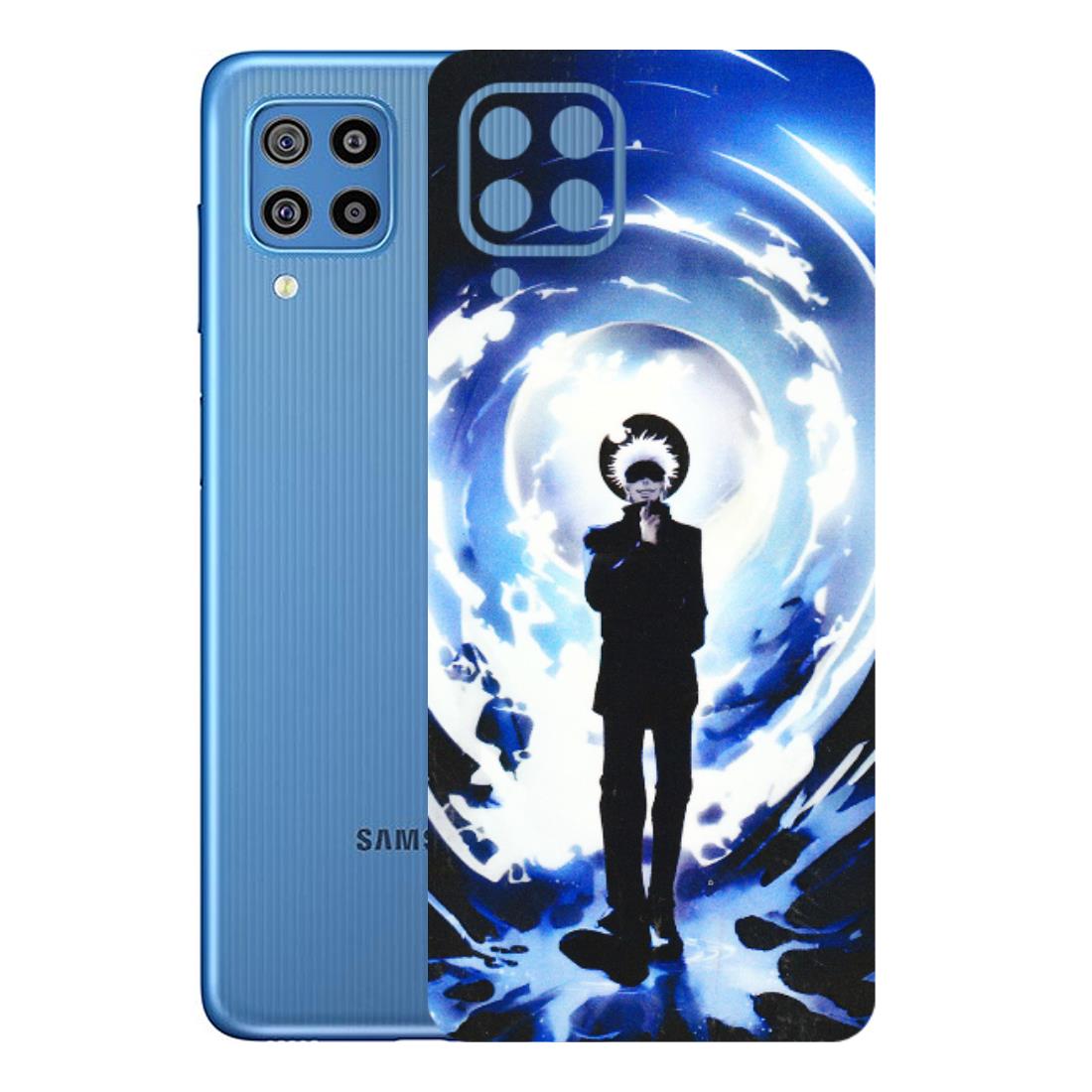 Samsung M/F/Note/Flip and C Phone Skins (All Models) - Satoru Gojo Dark Blue - 3D Embossed Finish (L-235) Samsung Galaxy F22