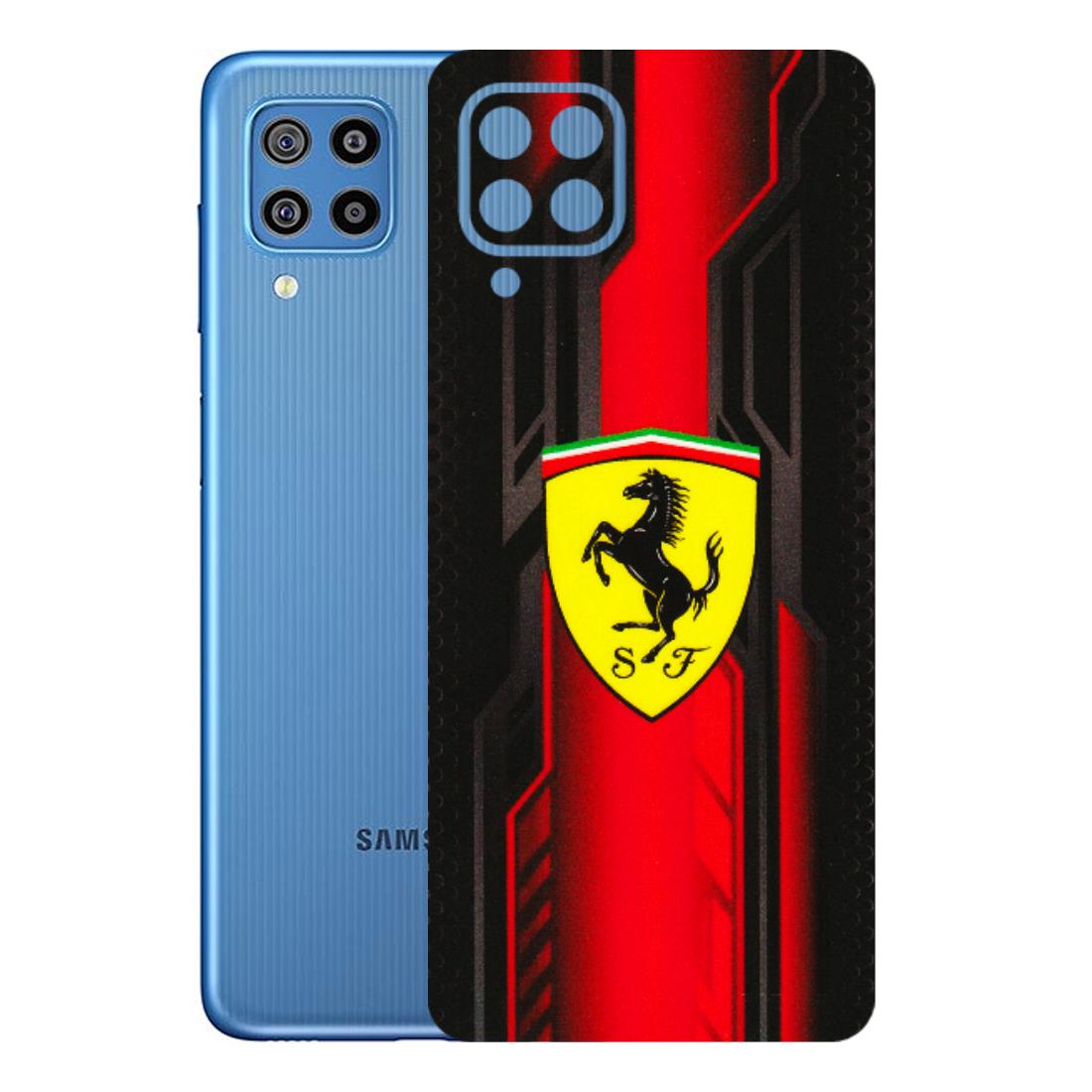 Samsung M/F/Note/Flip and C Phone Skins (All Models) - Black Ferrari Logo - 3D Embossed Finish (L-253) Samsung Galaxy F22