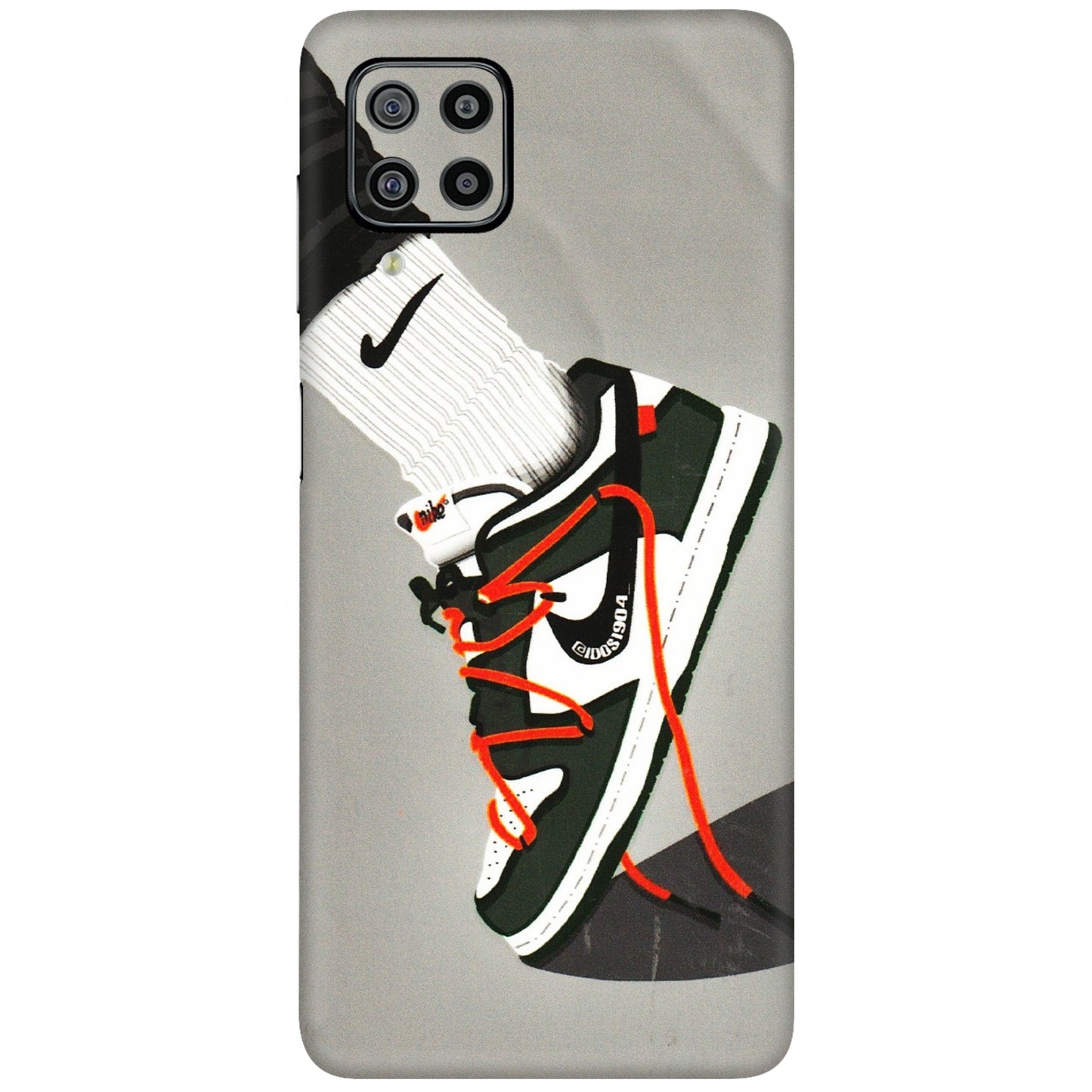 Samsung M/F/Note/Flip and C Phone Skins (All Models) - New Grey Sneaker - 3D Embossed Finish (L-261) Samsung Galaxy F22