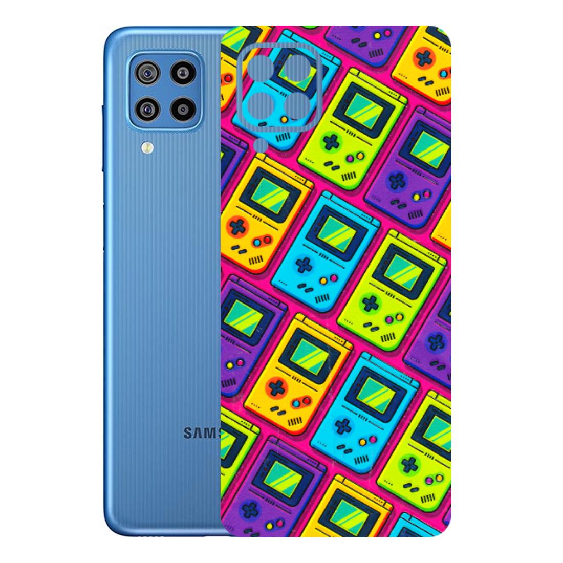 Samsung M/F/Note/Flip and C Phone Skins (All Models) - Gameboy Colourful - 3D Embossed Finish (L-266) Samsung Galaxy F22