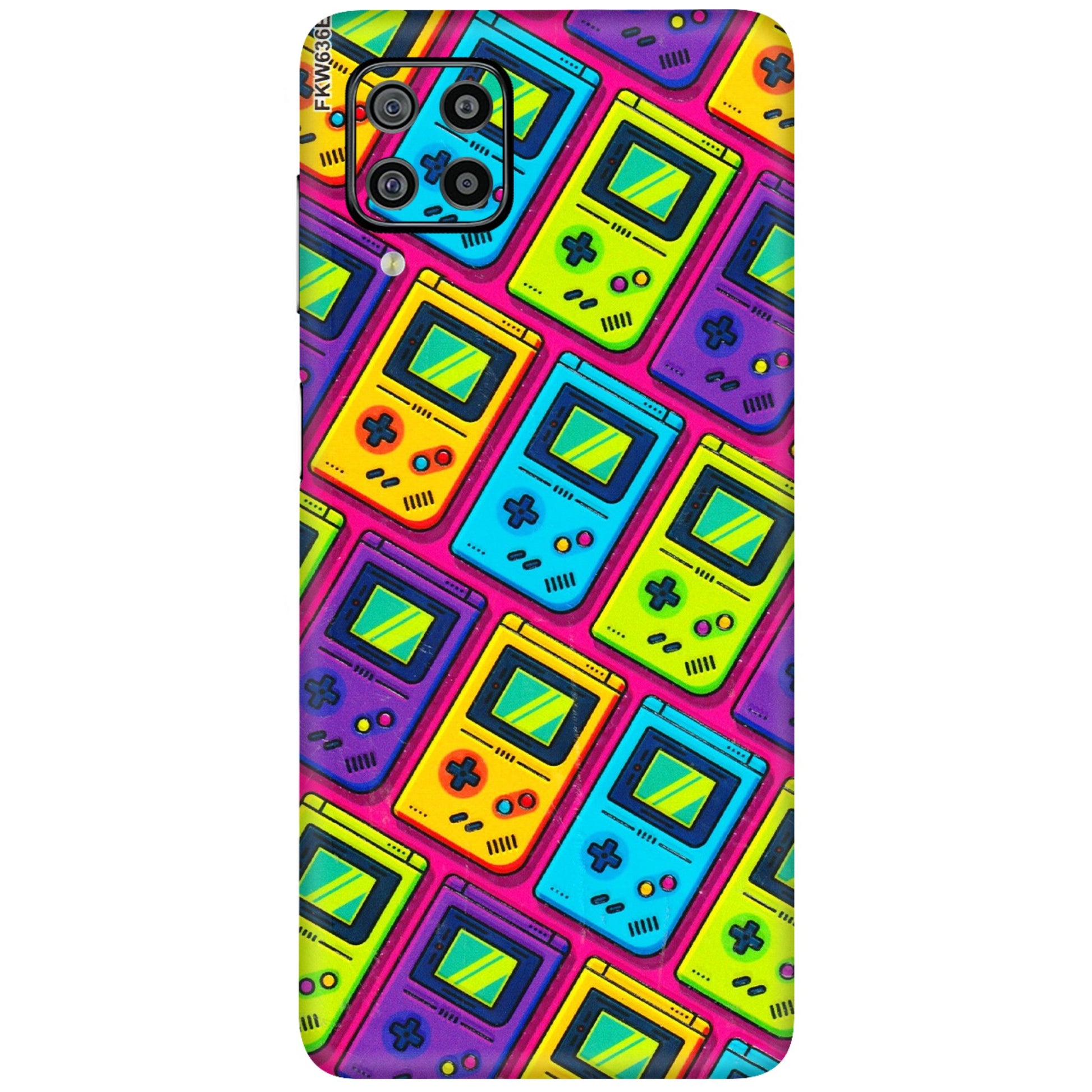 Samsung M/F/Note/Flip and C Phone Skins (All Models) - Gameboy Colourful - 3D Embossed Finish (L-266) Samsung Galaxy F22